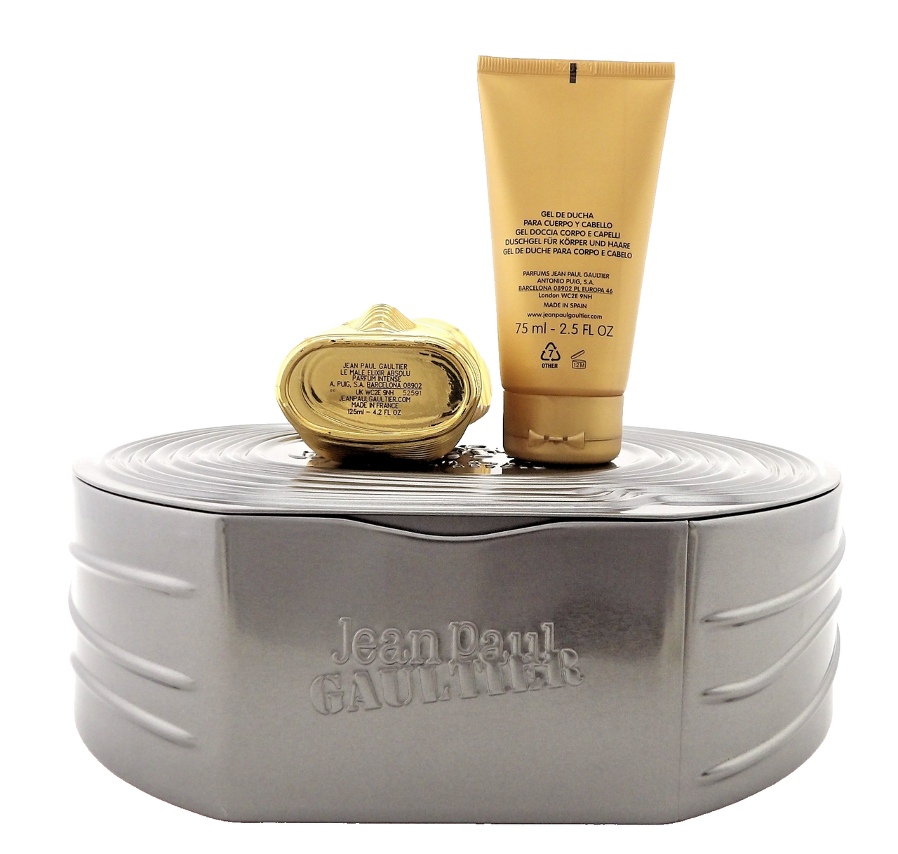 Jean Paul Gaultier Le Male Elixir ABSOLU 4.2oz PARFUM Inten+2.5oz Sh/Gel New SET