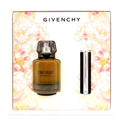 L'Interdit Givenchy 2.7 oz. EDP  Spray+ 0.09 oz Lipstick New Set for Women