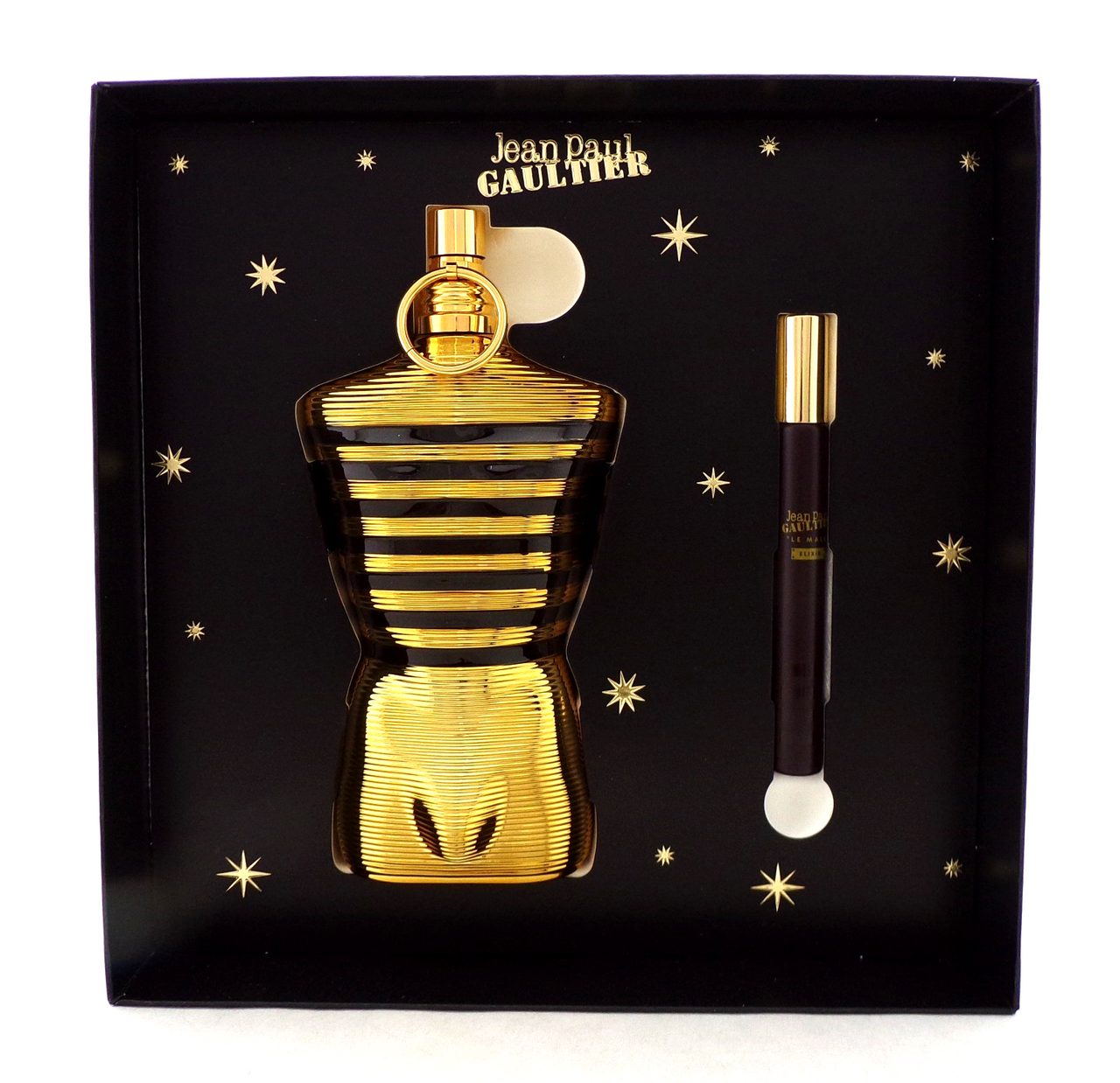 Jean Paul Gaultier LE MALE Elixir 2 Pcs Set: 6.8 oz. & 0.34 oz. Parfum Spray New