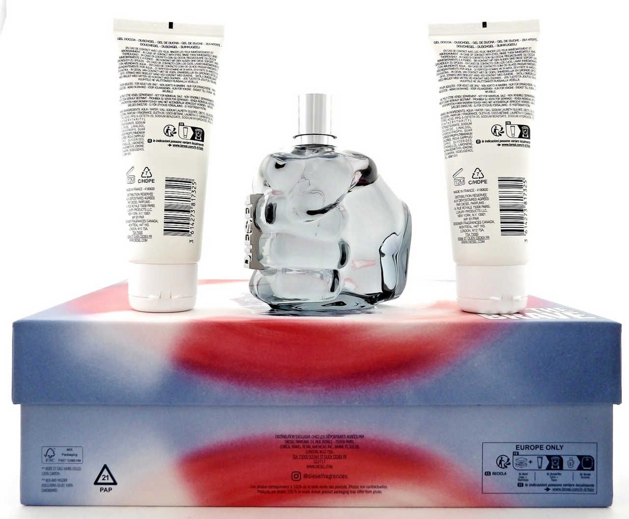 Diesel Only the Brave 4.2 oz. EDT Spray + 2 X 2.5 oz. Shower Gel. New Men's SET