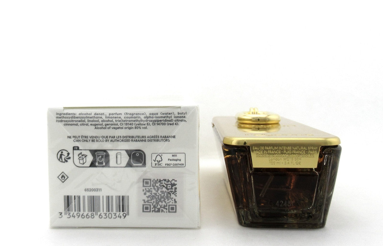 Million GOLD by Paco Rabanne 3.4 oz. EDP INTENSE Spray for Men New Damaged Box