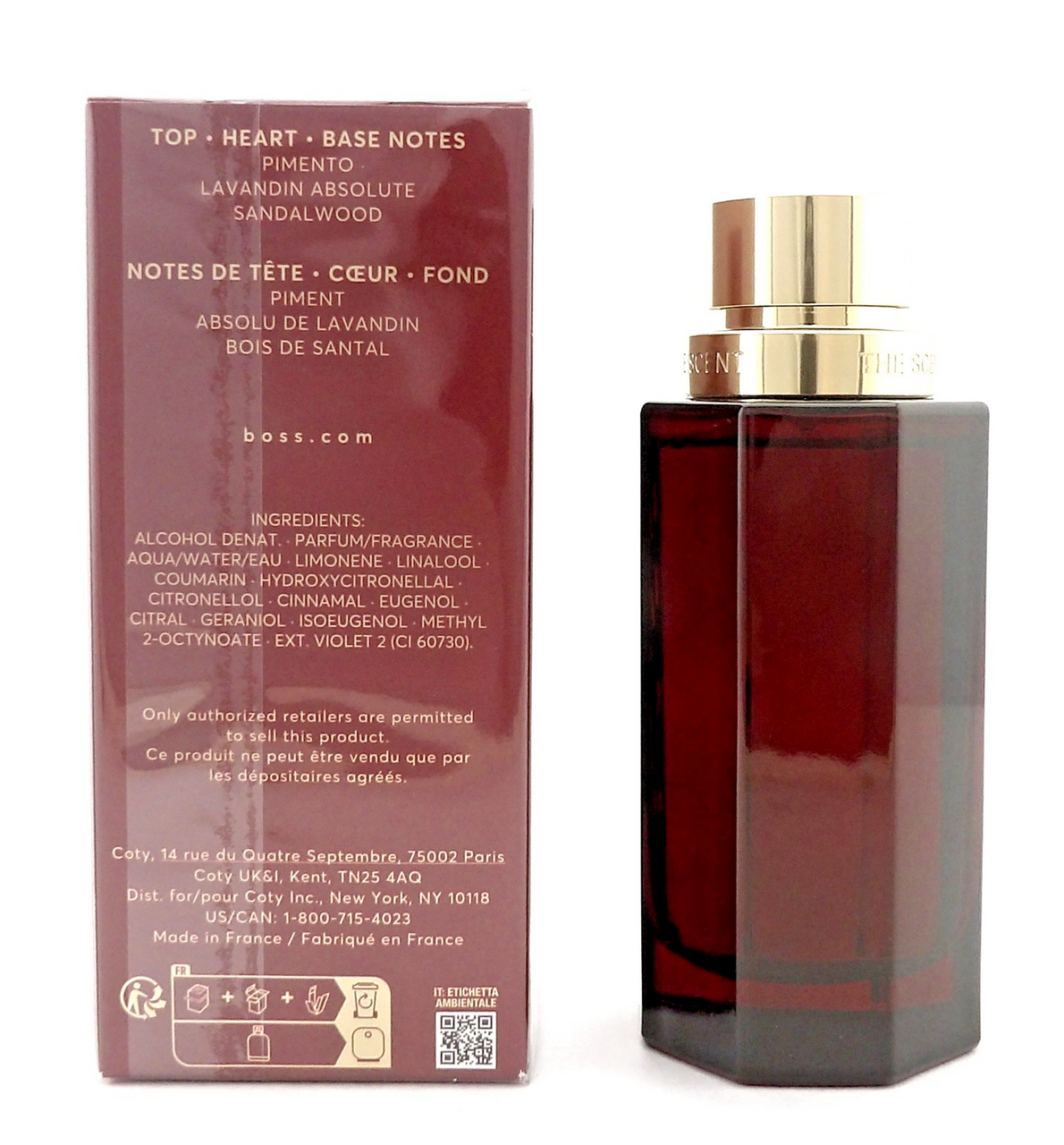Boss The Scent ELIXIR 3.3 oz./100 ml. PARFUM Intense Spray for Men. New in Box