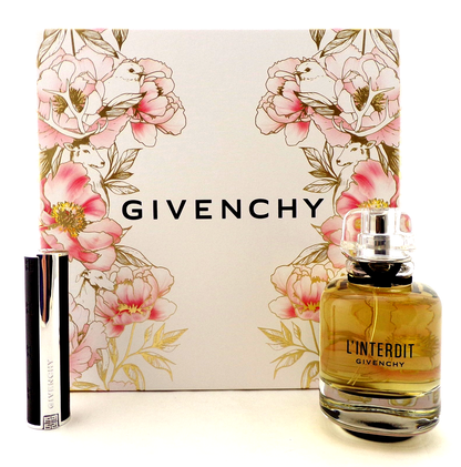 L'Interdit Givenchy 2.7 oz. EDP  Spray+ 0.09 oz Lipstick New Set for Women