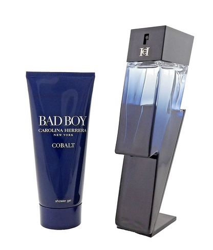Bad Boy COBALT by Carolina Herrera 3.4oz EDP Spray + 3.4oz Sh/Gel New Men's SET