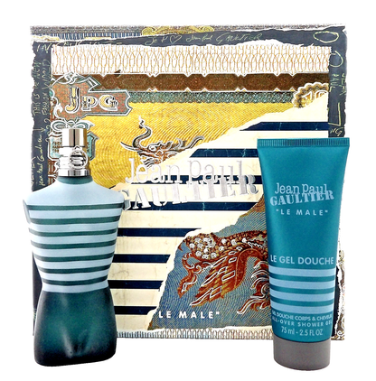 Jean Paul Gaultier LE MALE 2.5 oz. EDT Spray + 2.5 oz. Shower Gel. New Men's SET