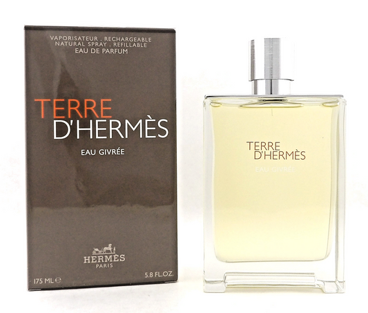 Hermes Terre d'Hermes Eau Givree 5.8 oz EDP Refillable Spray for Men. New in Box