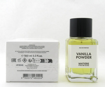Matiere Premiere VANILLA POWDER 3.3 oz. EDP Spray Unisex New Damaged Box