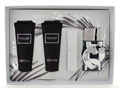 Michael Kors POUR HOMME 4 Pcs Set for Men 3.4 oz. EDP Spray+Travel+Balm+S/Gel