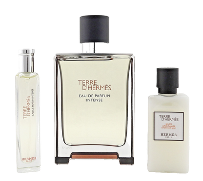 Terre D'Hermes by Hermes 3.3oz & 15ml EDP Intense+ 1.3oz A/Sh Balm New Men's SET