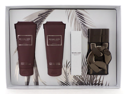 Michael Kors Pour Homme ABSOLU 4 Pcs Set: 3.4 oz. EDP Spray+Travel+Balm+S/Gel