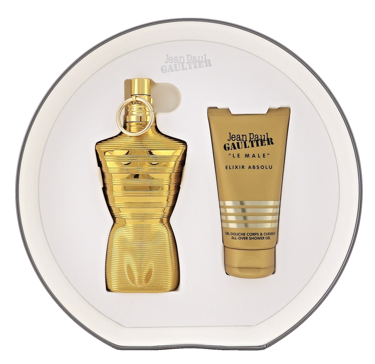 Jean Paul Gaultier Le Male Elixir ABSOLU 4.2oz PARFUM Inten+2.5oz Sh/Gel New SET