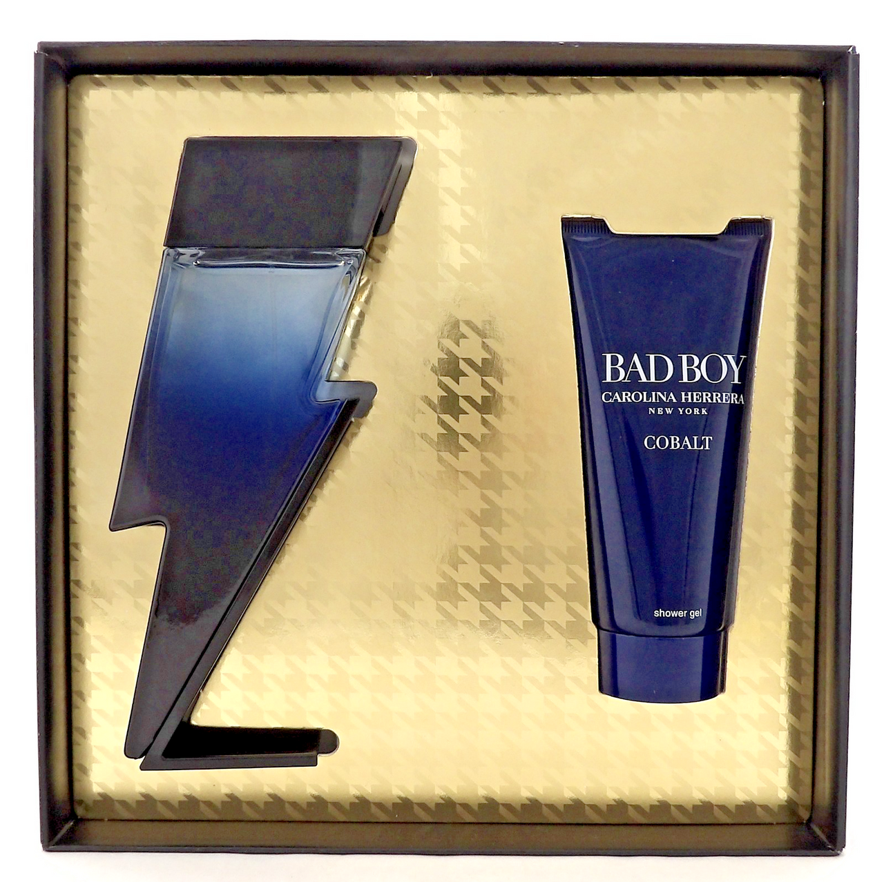 Bad Boy COBALT by Carolina Herrera 3.4oz EDP Spray + 3.4oz Sh/Gel New Men's SET