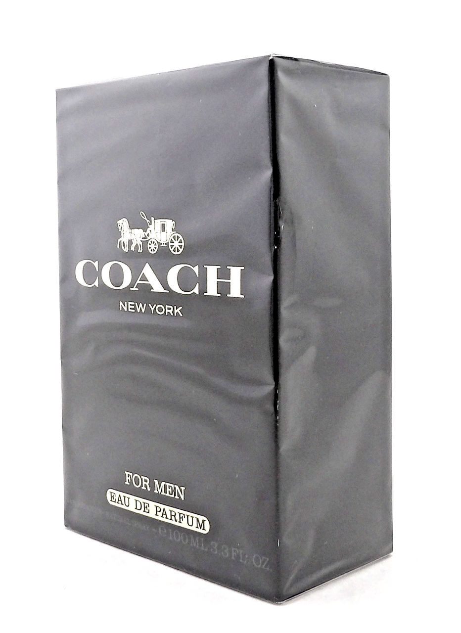 Coach New York Men by Coach 3.3 oz /100 ml Eau de Parfum Spray. New. DAMAGED Box