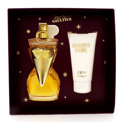 GAULTIER DIVINE Jean Paul Gaultier 3.4 oz EDP  + 2.5 oz B/Lot. New Damaged Box