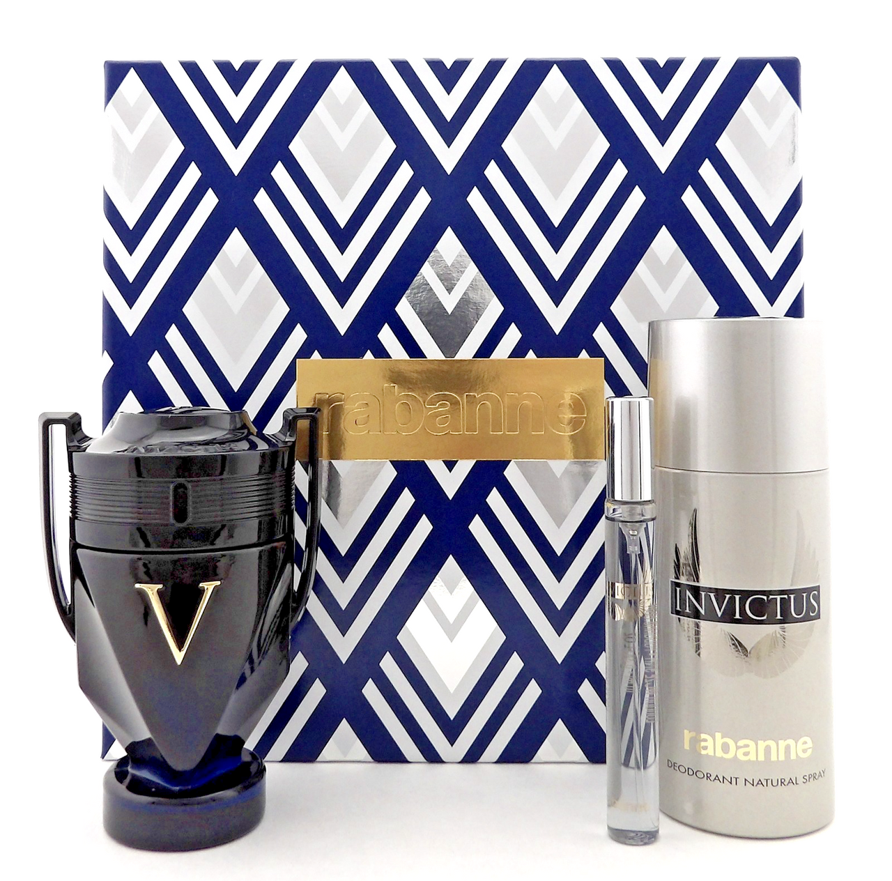 Invictus Victory ELIXIR by Rabanne 3.4oz Parfum&10ml EDT+5.1oz Deo Spray New SET