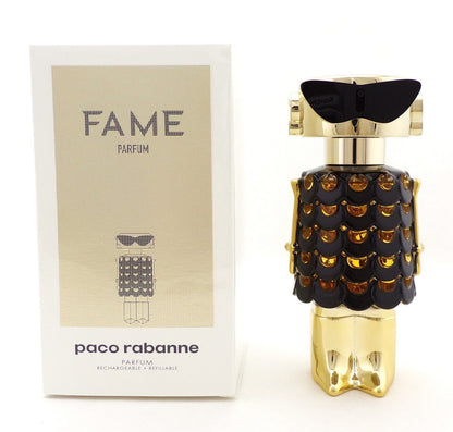 Paco Rabanne FAME 2.7 oz. PARFUM Refillable Spray for Women. New Sealed Box