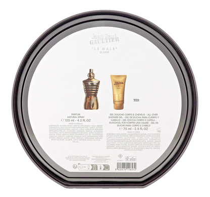 Jean Paul Gaultier Le Male Elixir 4.2oz PARFUM Spray+2.5oz Sh/Gel. New Men's SET