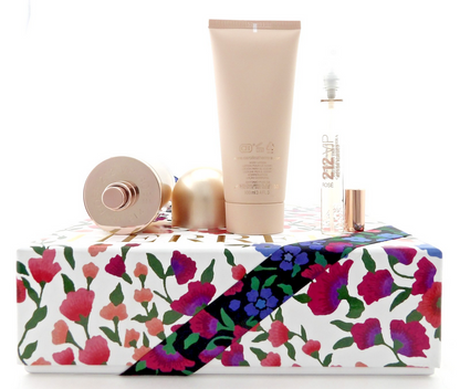 212 VIP ROSE by Carolina Herrera 2.7 & 0.34 EDP Spray + 3.4 Body Lotion. New SET