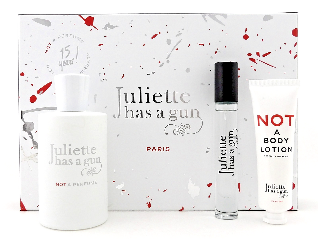 Juliette Has A Gun NOT A PERFUME 3.3oz & 0.25oz EDP Spray + 1.0oz B/Lot. New SET
