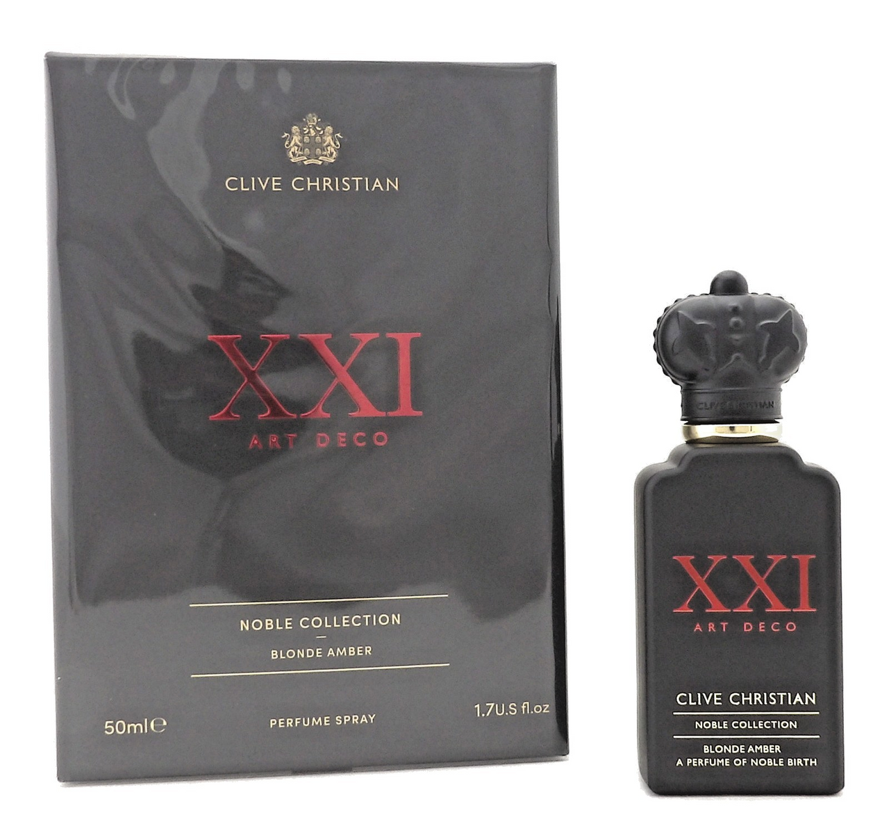 Clive Christian XXI Art Deco Blonde Amber 1.7 oz. Perfume Spray. New DAMAGED Box