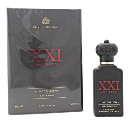 Clive Christian XXI Art Deco Blonde Amber 1.7 oz. Perfume Spray. New DAMAGED Box