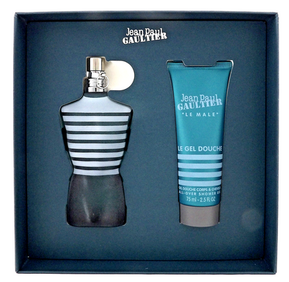 Jean Paul Gaultier LE MALE 2.5 oz. EDT Spray + 2.5 oz. Shower Gel. New Men's SET