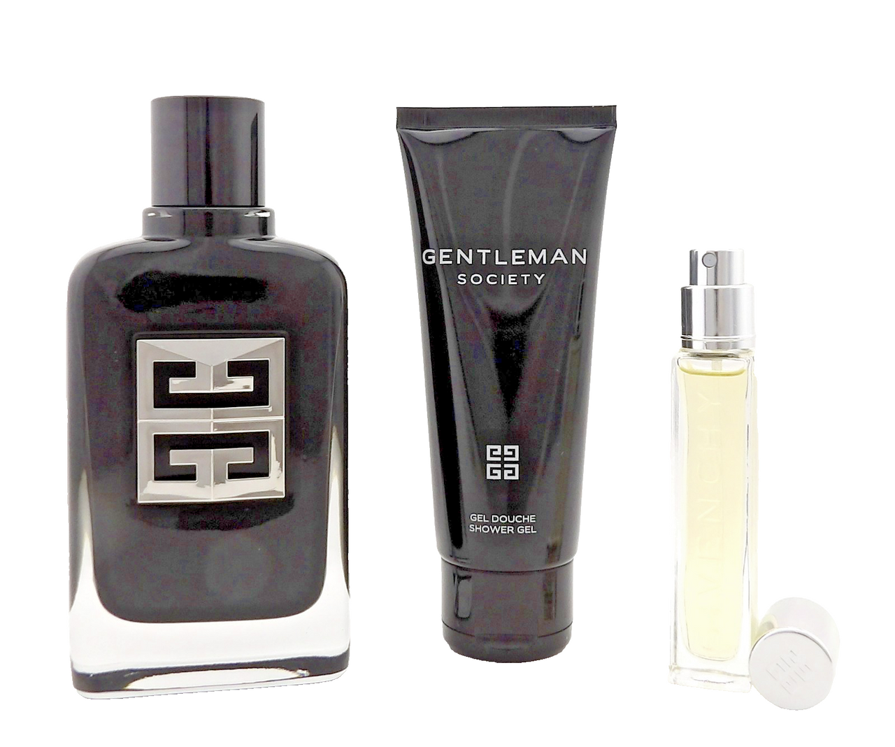 Givenchy Gentleman Society 3.3oz & 12.5ml EDP Spray+ 2.5oz Sh/Gel. New Men's SET
