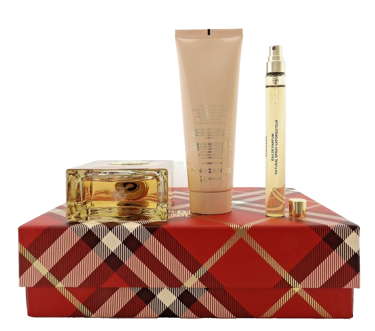 Burberry Goddess 3.3 oz & 10 ml EDP Spray + 2.5 oz Body Lotion New Set for Women