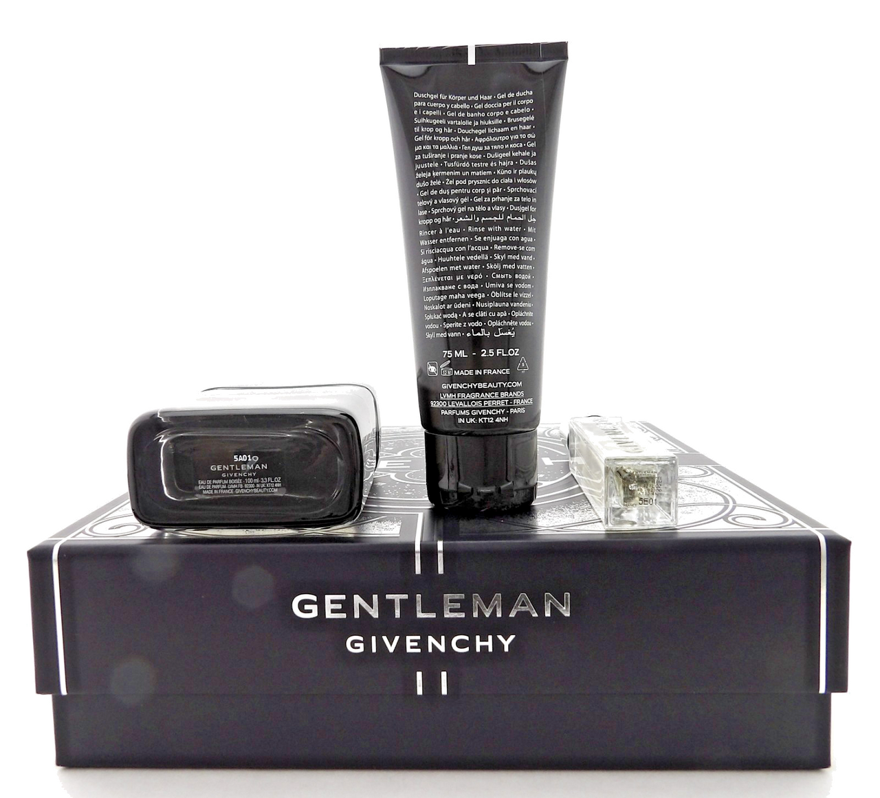 Givenchy Gentleman 3.3 oz & 12.5 ml EDP BOISEE + 2.5 oz Shower Gel New Men's SET