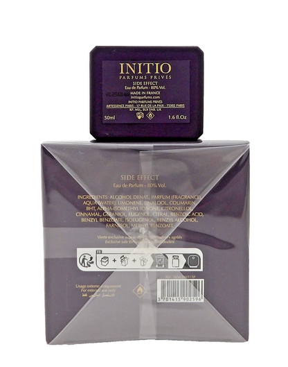Initio SIDE EFFECT 1.6 oz. EDP Spray Unisex. New Sealed Box. Plastic not Perfect