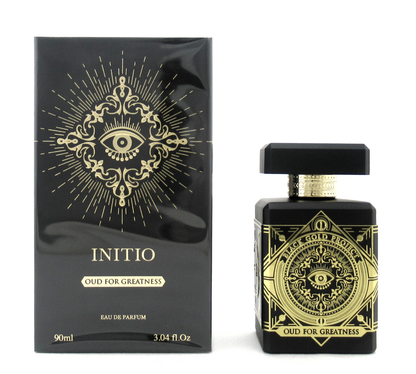 Initio Oud For Greatness 3.0 oz. EDP Spray for Unisex. New.  Imperfect Plastic
