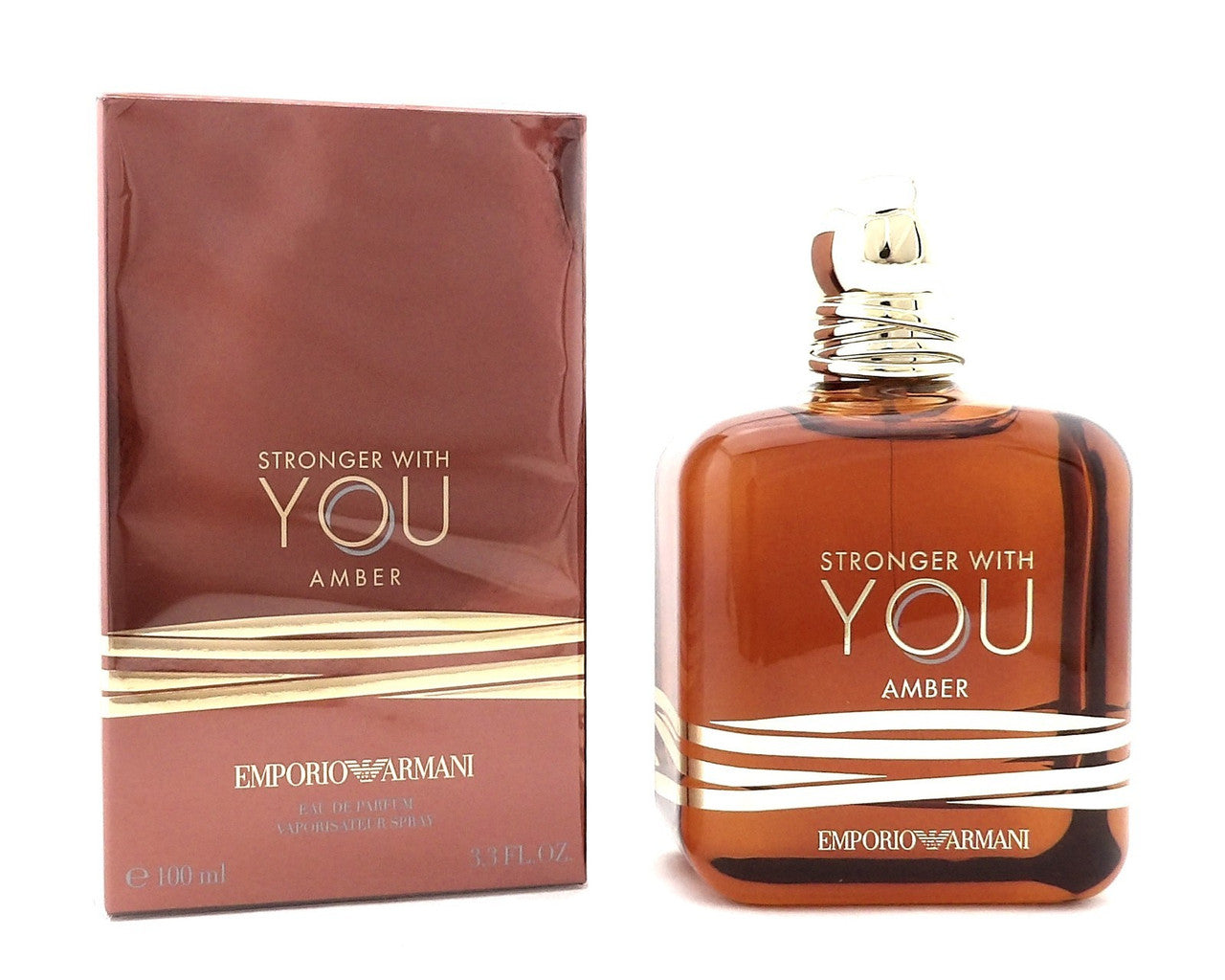 Emporio Armani Stronger With You AMBER 3.3 oz. EDP Spray for Men. New Sealed Box