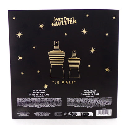 LE MALE by Jean Paul Gaultier 2 Pcs Set for Men: 4.2 oz. & 1.4 oz. EDT Spray New