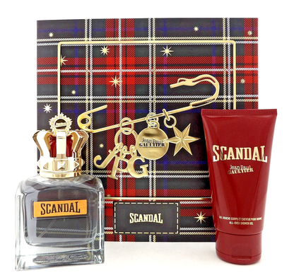 Scandal by Jean Paul Gaultier 3.4oz EDT Spray + 2.5oz Shower Gel. New Men's SET