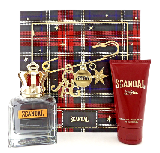 Scandal by Jean Paul Gaultier 3.4oz EDT Spray + 2.5oz Shower Gel. New Men's SET
