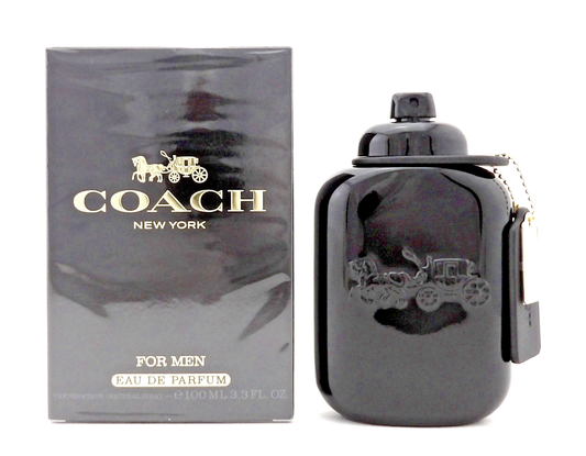 Coach New York Men by Coach 3.3 oz /100 ml Eau de Parfum Spray. New. DAMAGED Box