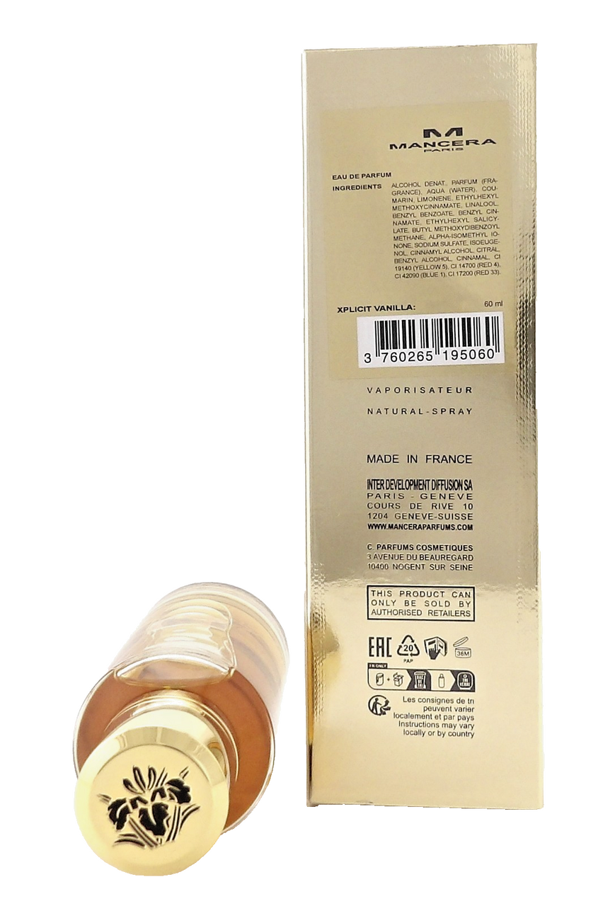 XPLICIT VANILLA by Mancera 2.0 oz./ 60 ml. Eau de Parfum Spray Unisex. New Box