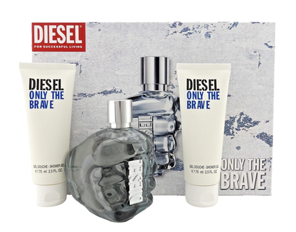 Diesel Only the Brave 4.2 oz. EDT Spray + 2 X 2.5 oz. Shower Gel New Men's SET