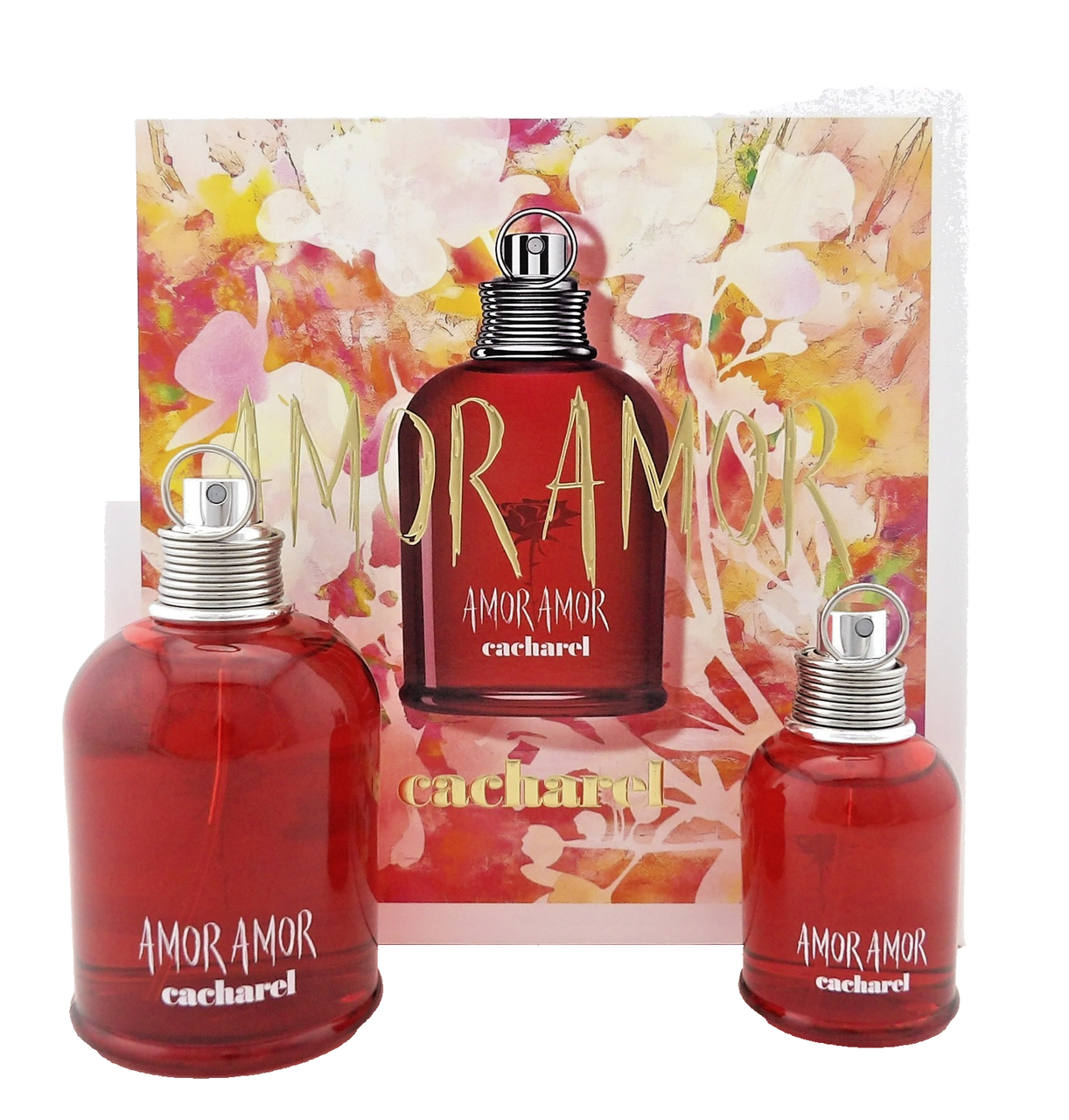 Amor Amor by Cacharel 3.4 oz. + 1.0 oz. Eau de Toilette Spray. New SET for Women
