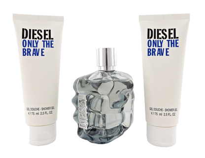 Diesel Only the Brave 4.2 oz. EDT Spray + 2 X 2.5 oz. Shower Gel New Men's SET