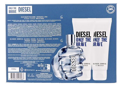 Diesel Only the Brave 4.2 oz. EDT Spray + 2 X 2.5 oz. Shower Gel New Men's SET