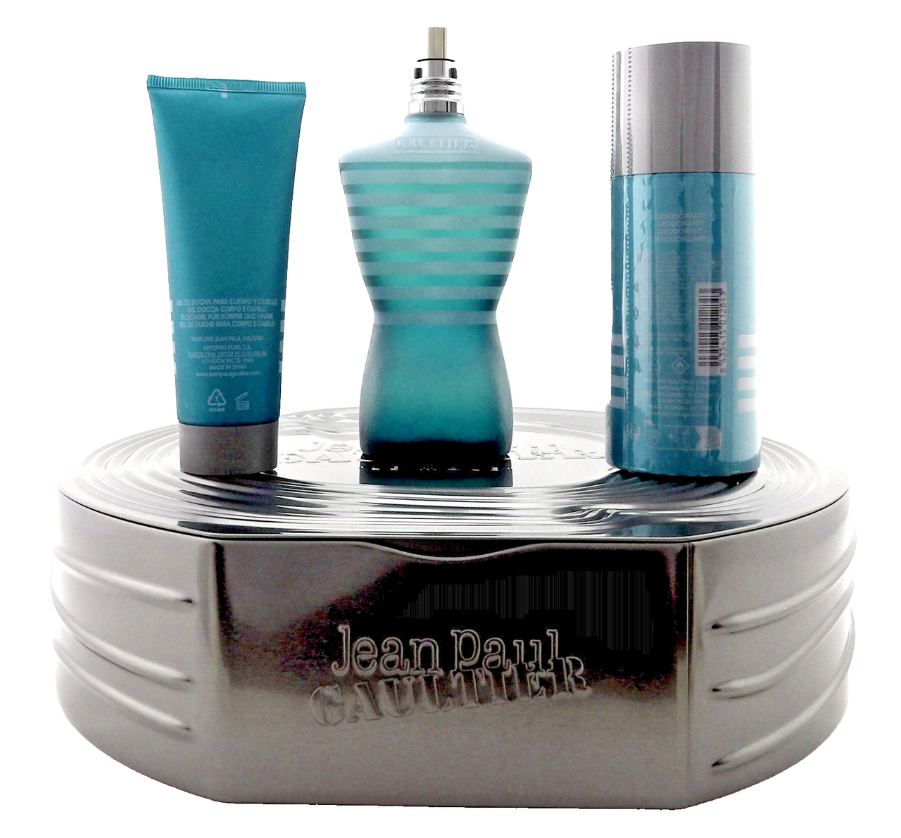 Jean Paul Gaultier LE MALE 4.2 EDT Spray+ 2.5 S/Gel+ 5.1 Deo Spray New Men's Set