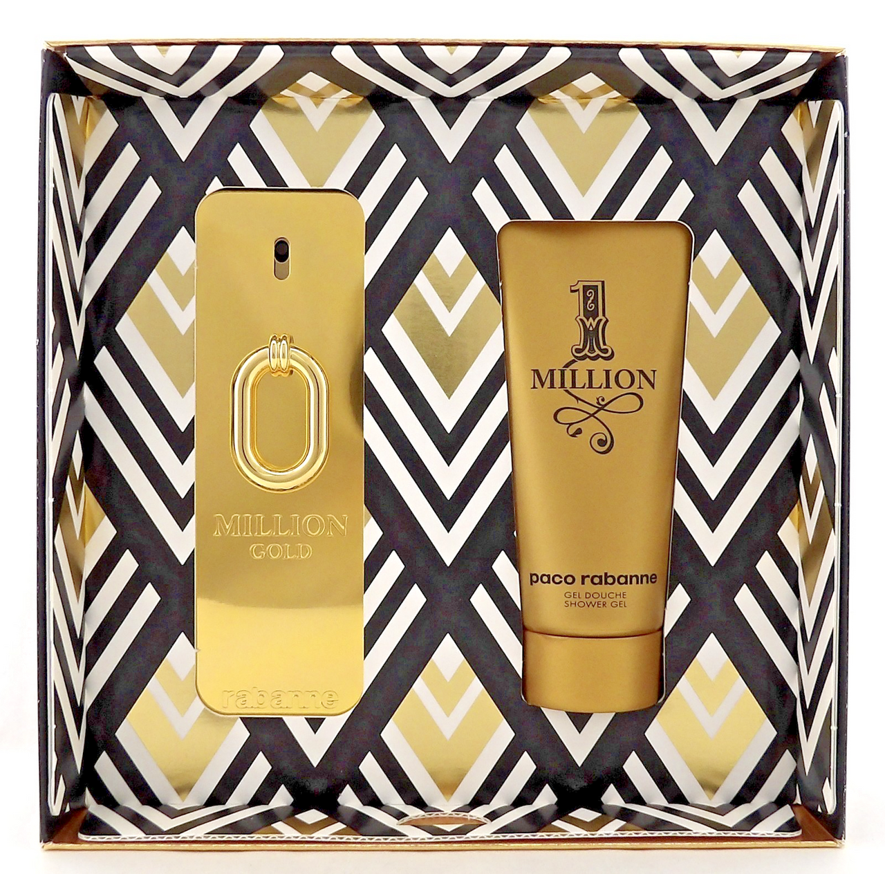 Million GOLD by Rabanne 3.4oz EDP INTENSE Spray + 3.4oz Shower Gel New Men's SET