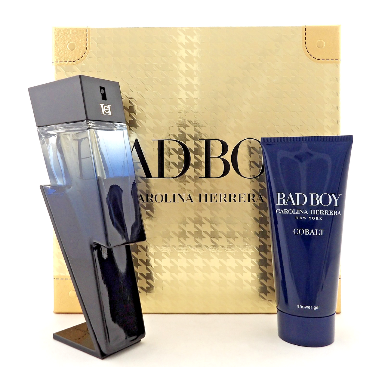 Bad Boy COBALT by Carolina Herrera 3.4oz EDP Spray + 3.4oz Sh/Gel New Men's SET
