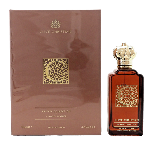 Clive Christian C WOODY LEATHER 3.4oz./ 100ml. Perfume Spray for Men. New in Box