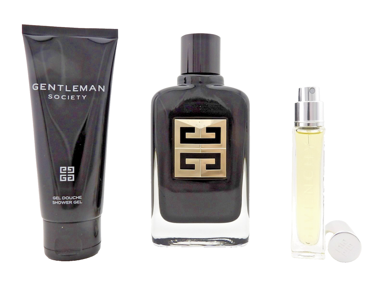 Givenchy Gentleman Society AMBREE 3.3oz & 12.5ml EDP+ 2.5oz S/Gel. New Men's SET