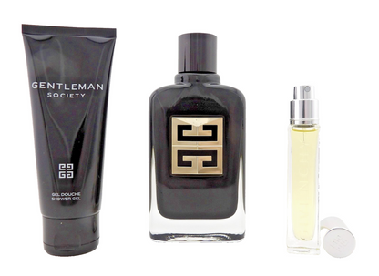 Givenchy Gentleman Society AMBREE 3.3oz & 12.5ml EDP+ 2.5oz S/Gel. New Men's SET