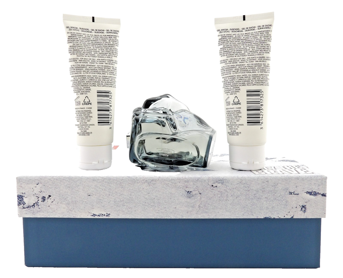 Diesel Only the Brave 4.2 oz. EDT Spray + 2 X 2.5 oz. Shower Gel New Men's SET