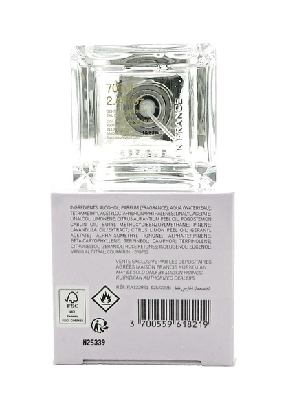 Maison Francis Kurkdjian Gentle Fluidity Silver 2.4 oz EDP Spray Unisex. New Box