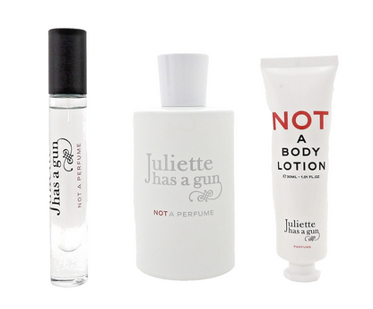 Juliette Has A Gun NOT A PERFUME 3.3oz & 0.25oz EDP Spray + 1.0oz B/Lot. New SET